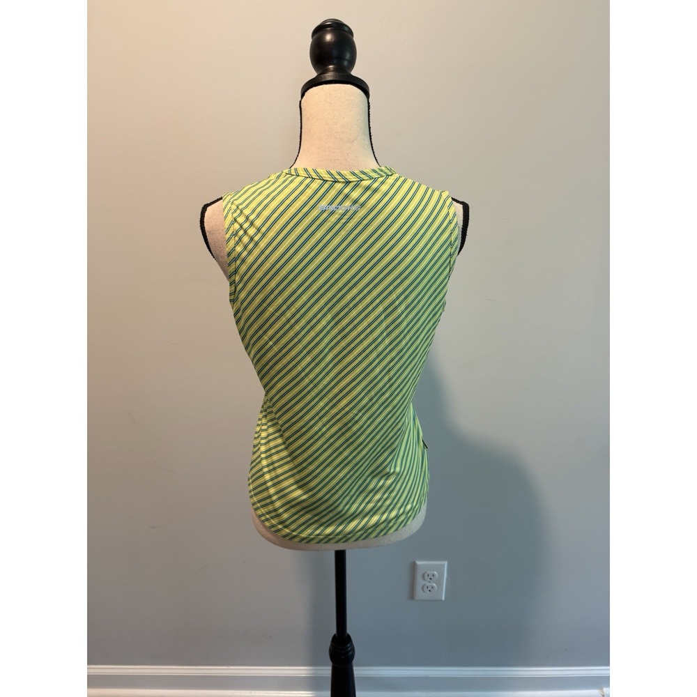 Brooks Green Stripe Running Tank Top Women's size Medium - Picture 4 of 8